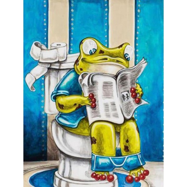 Reading Toilet Frog