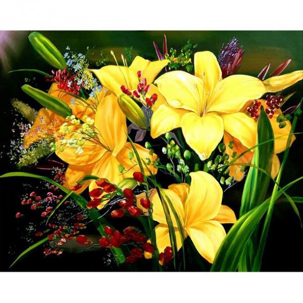 Yellow Lilies Flower