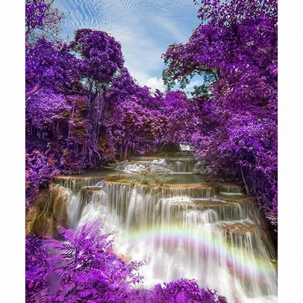 Purple Trees Waterfall