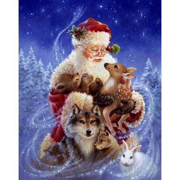Santa Claus and Animals