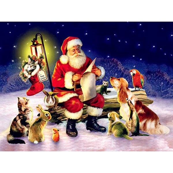 Santa and Animals