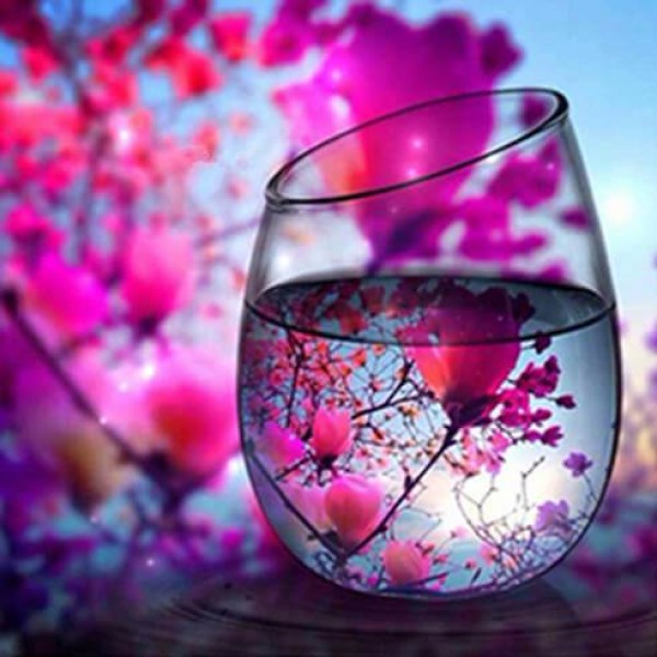 Blooming Tree Glass