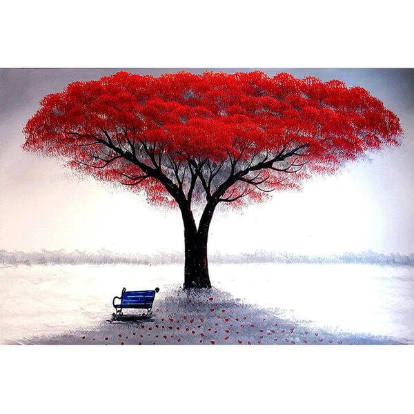 Large Red Tree