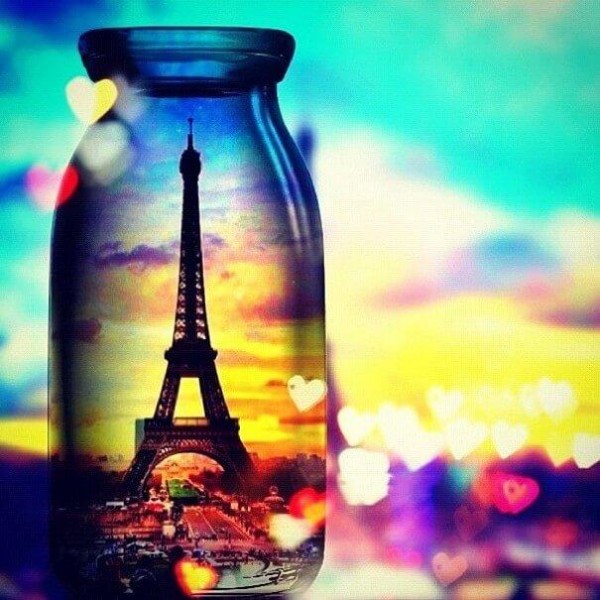 Eiffel Tower Landscape Bottle