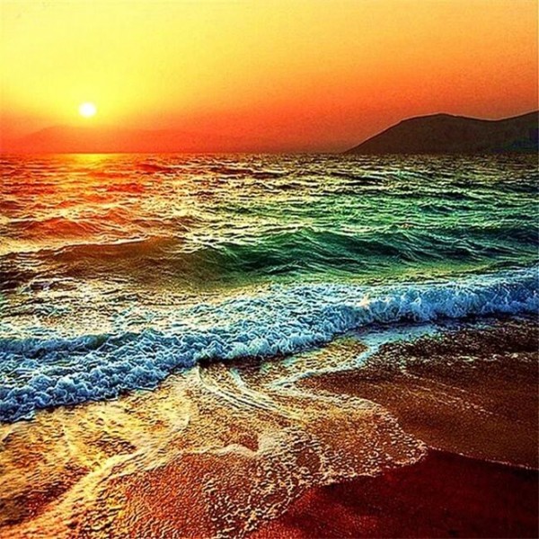 Colorful Sunset Sea
