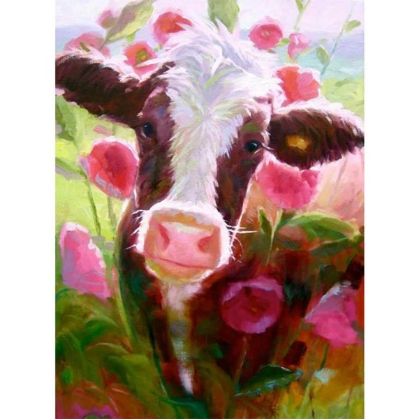 Floral Cow