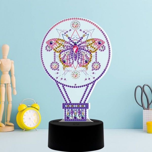 Butterfly Balloon Diamond Painting Lamp