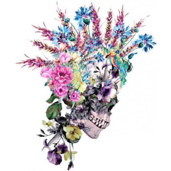 Flower Crown Skull