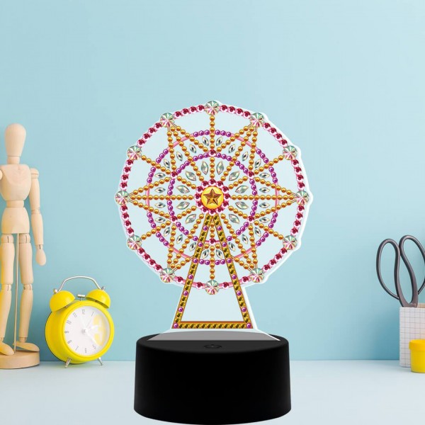 Ferris Wheel Diamond Painting Lamp