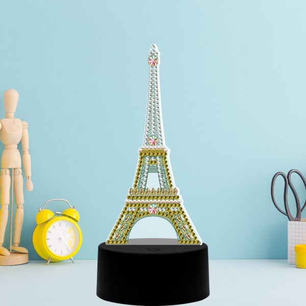Eiffel Tower Diamond Painting Lamp