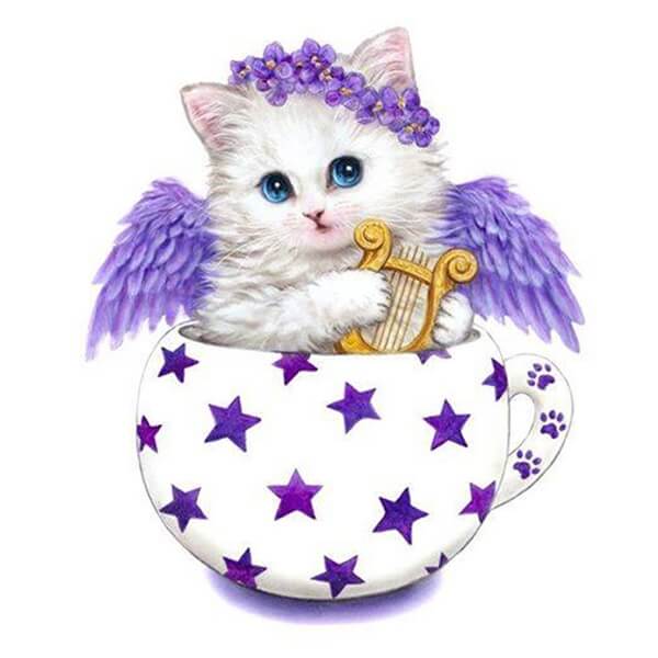 Music Angel Cat