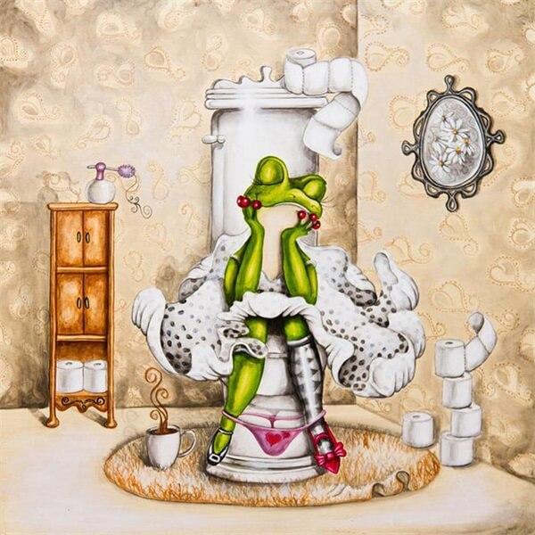 Thinking Toilet Frog