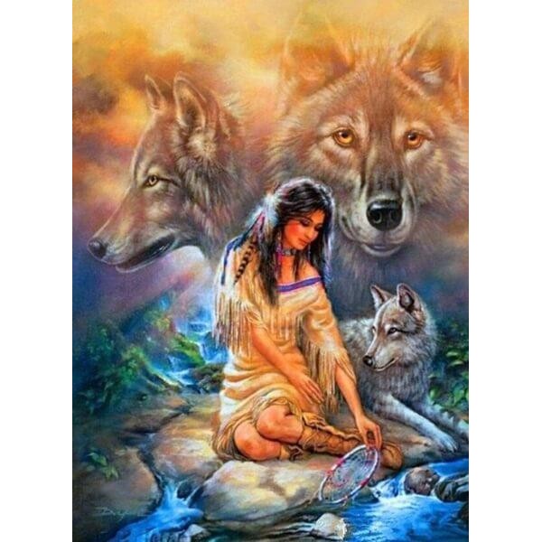 Indian Woman Wolf