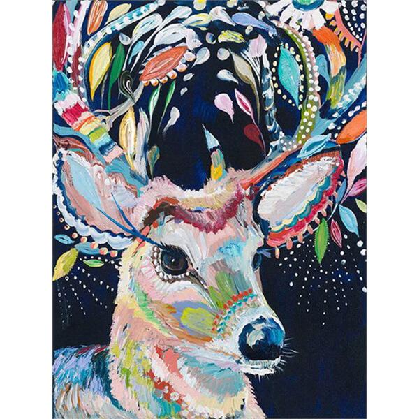 Abstract Colorful Deer