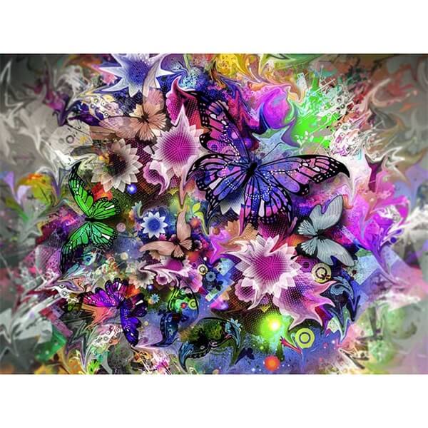Floral Butterfly Painting