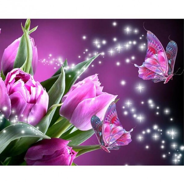 Pink Butterfly Flower