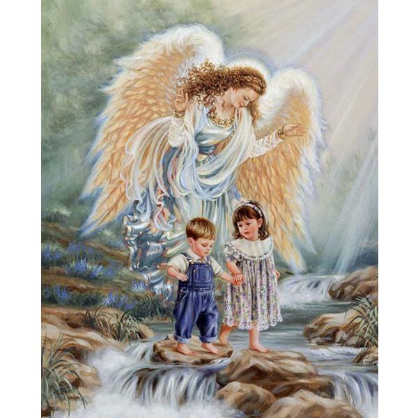Angel Mom And Children